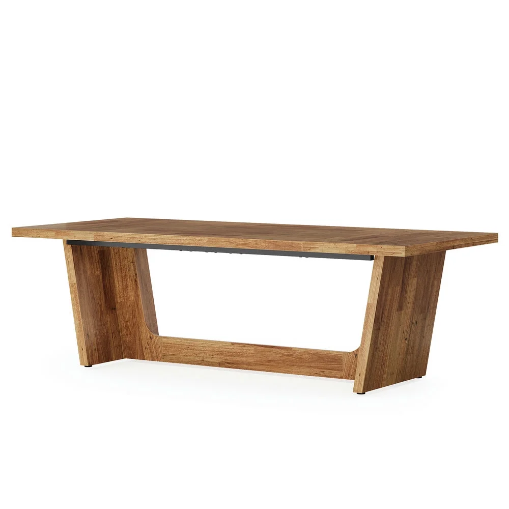 Topcobe 70.8-Inch Executive Desk, Wood Study Computer Desk Writing Table, Indoor Modern Furniture for Living Room, Office, Game Room, Walnut