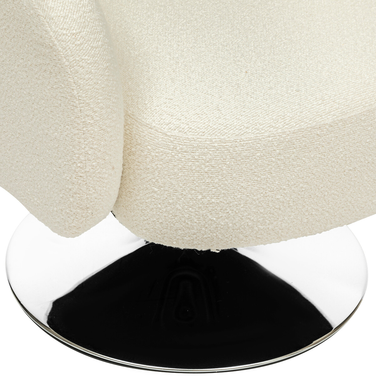 Armchair"Edith" Bouclette, White