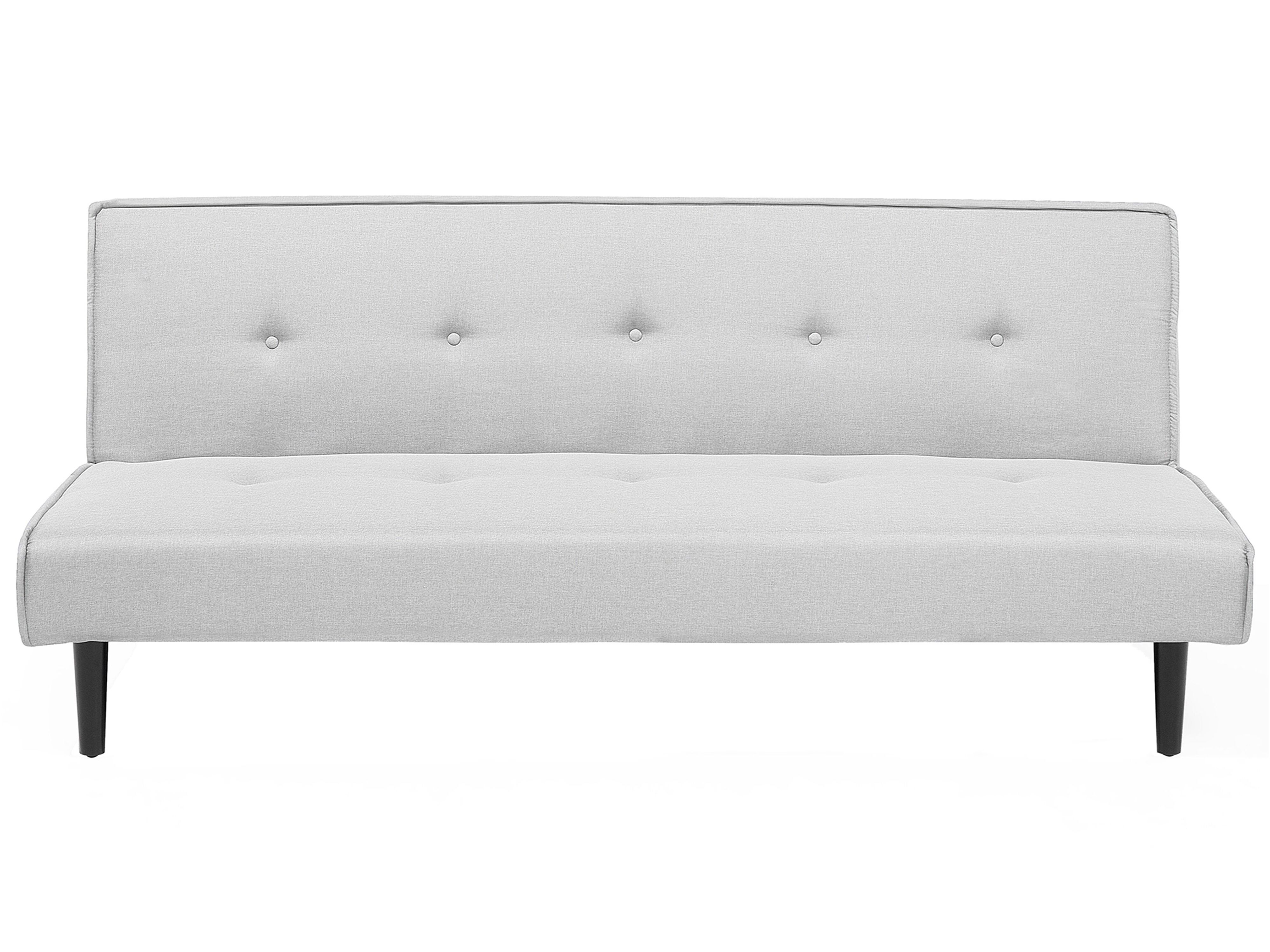 Sofa Bed 3 Seater VISBY Fabric Light Grey