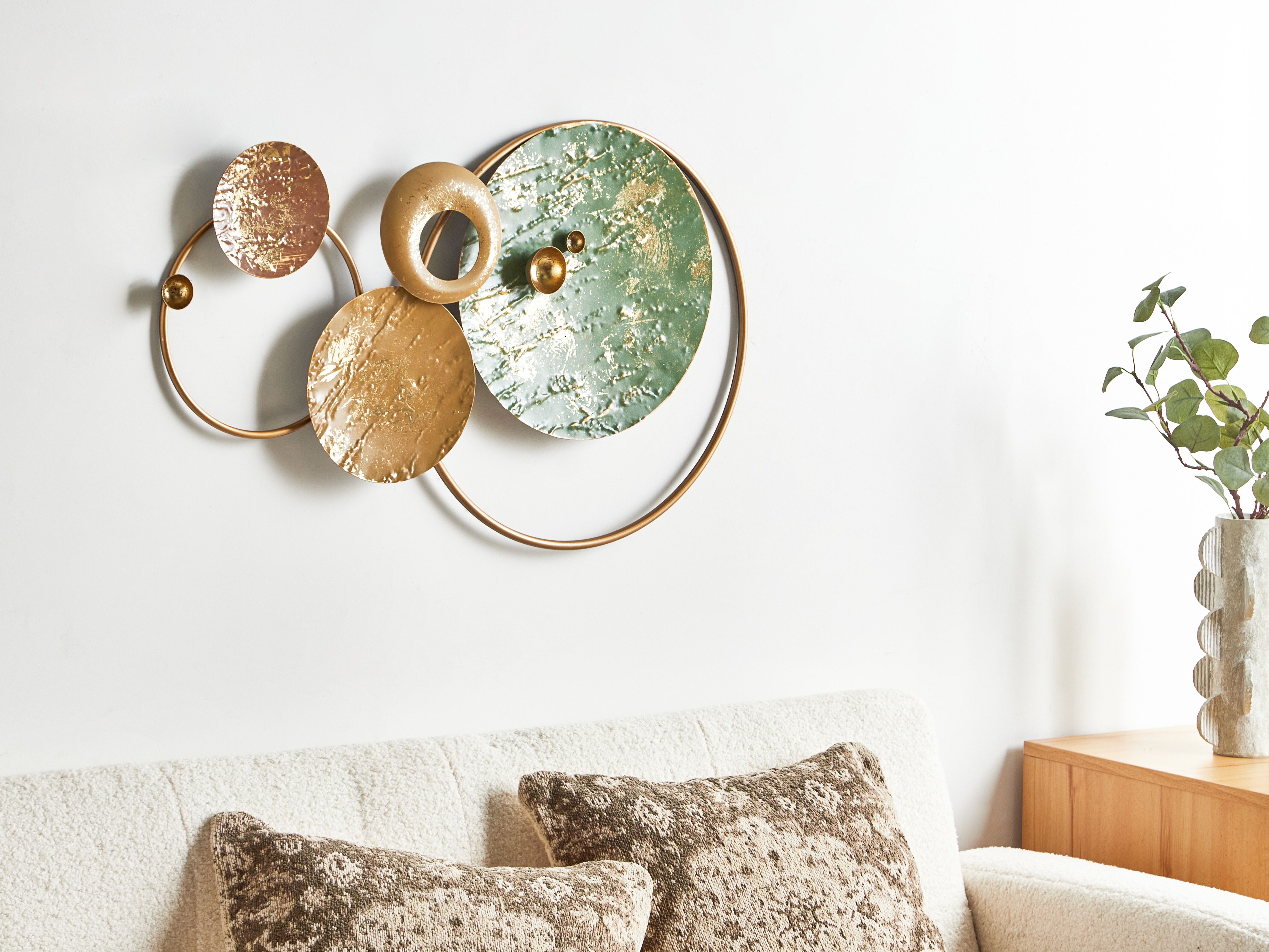 Wall Decor HELIUM Metal 45 cm Gold