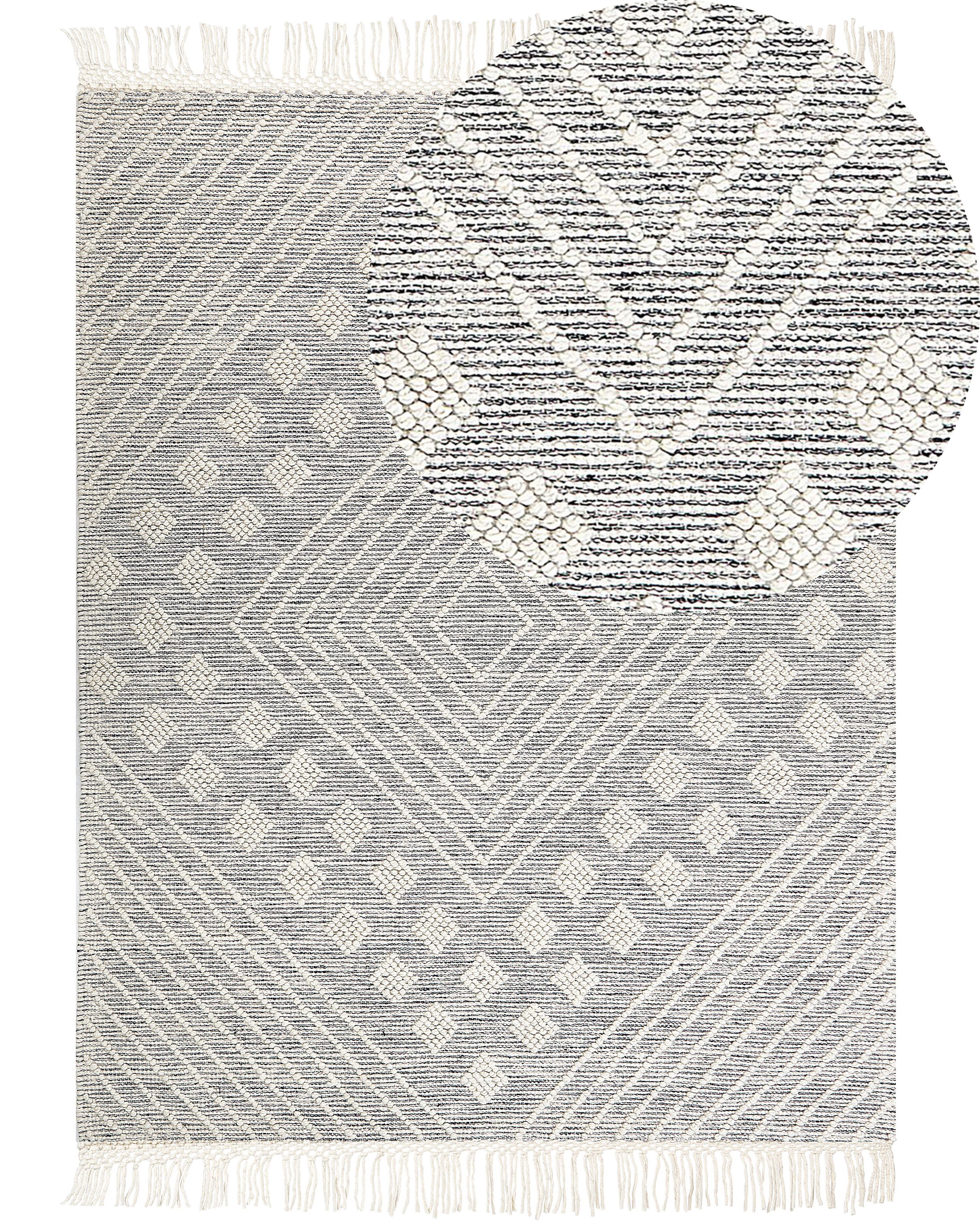 Rug SAVUR Grey 160 x 230 cm Wool