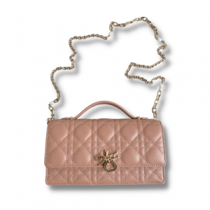 Lady Top Handle Clutch Beige/Black/White For Women 8.5in/21cm S0980ONMJ_M49P1:1High-quality replica