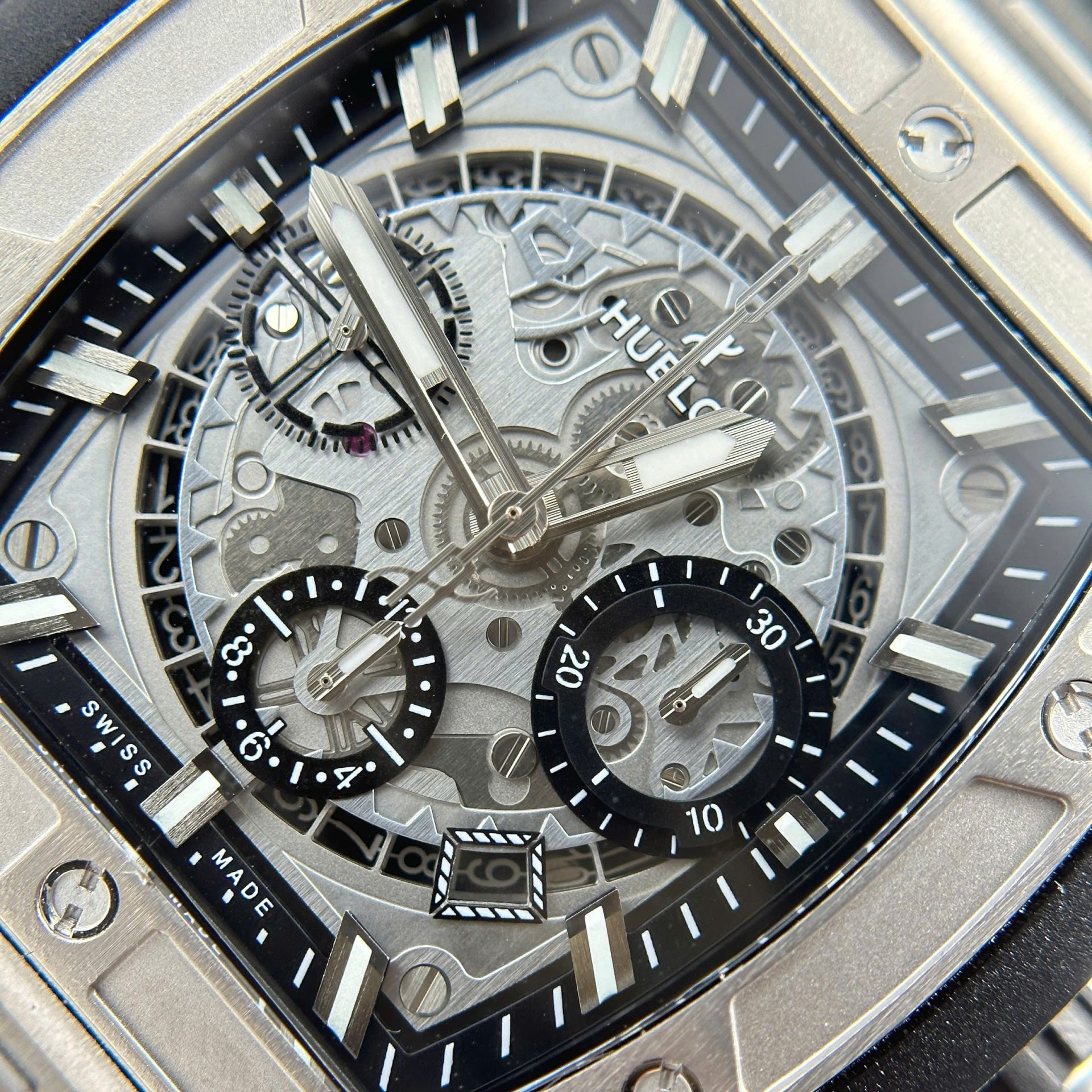 Hublot Spirit Of Big Bang Titanium Replica Watch Rubber Strap BBF Factory 42mm - Top club