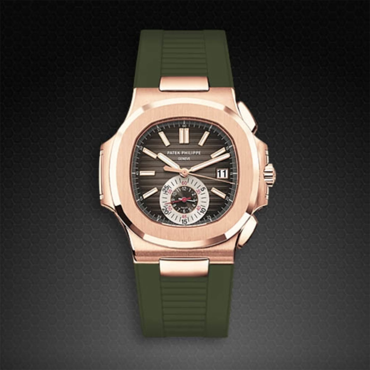 Patek Philippe - Rubber B strap for Nautilus 5980 RG(1:1 replica) - Top club