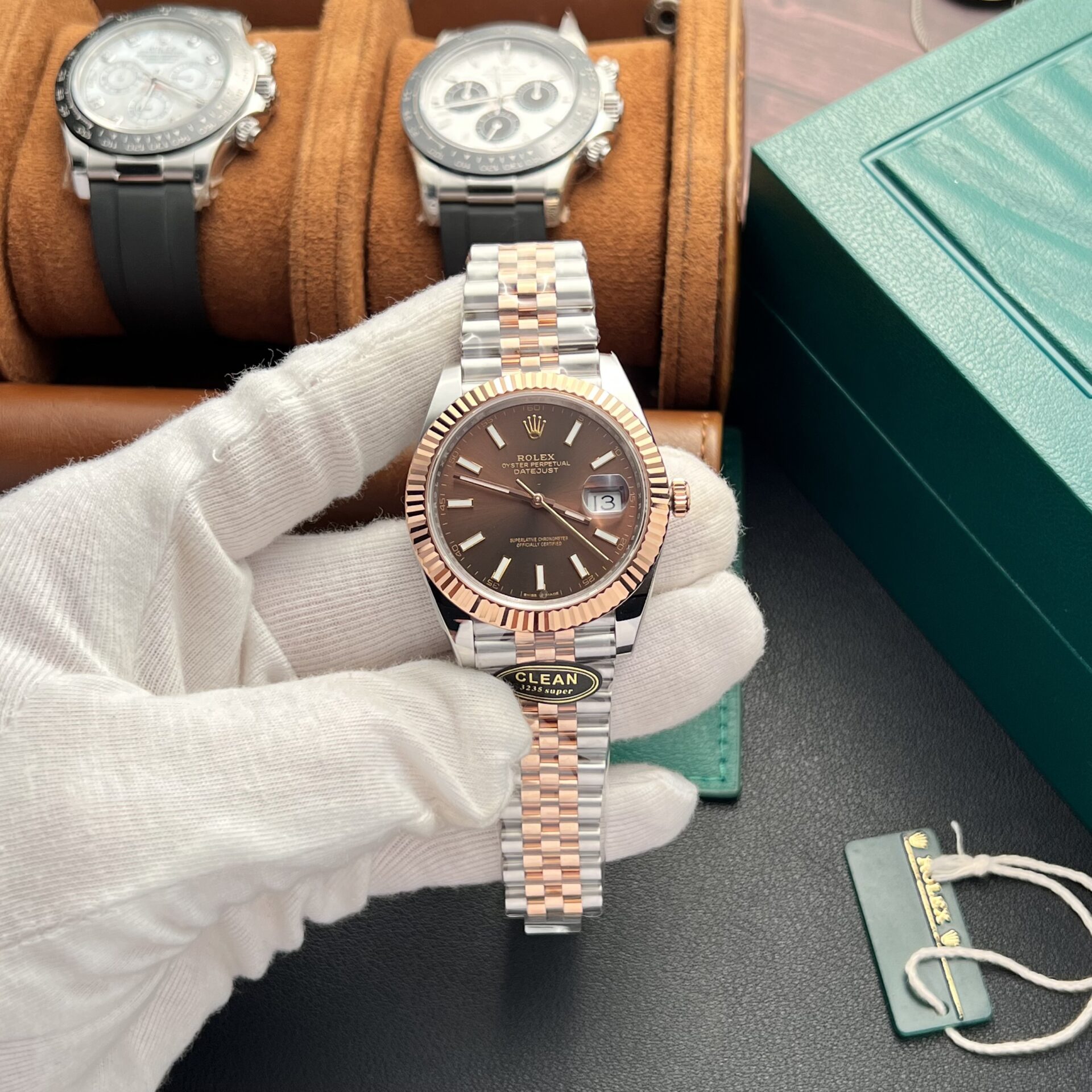 Rolex Replica Watch DateJust 126331 Dial Chocolate Clean Factory 41mm - Elite Watch Atelier