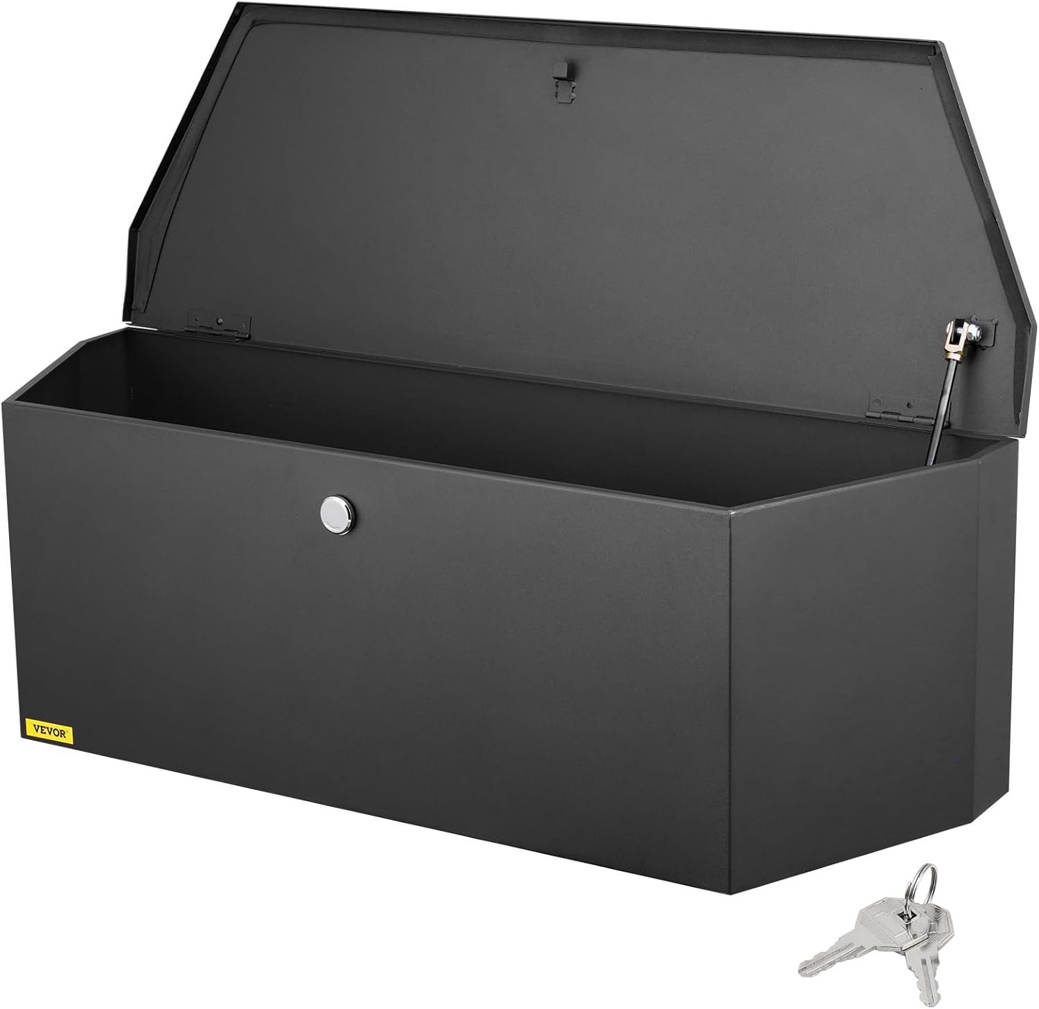 VEVOR Trailer Tongue Box, Heavy Duty Trailer Tongue Tool Box Storage Organizer with Lock & Keys, Utility Tool Chest for Pickup Truck Bed, RV, SUV, Off-Road Vehicle, Steel, 36