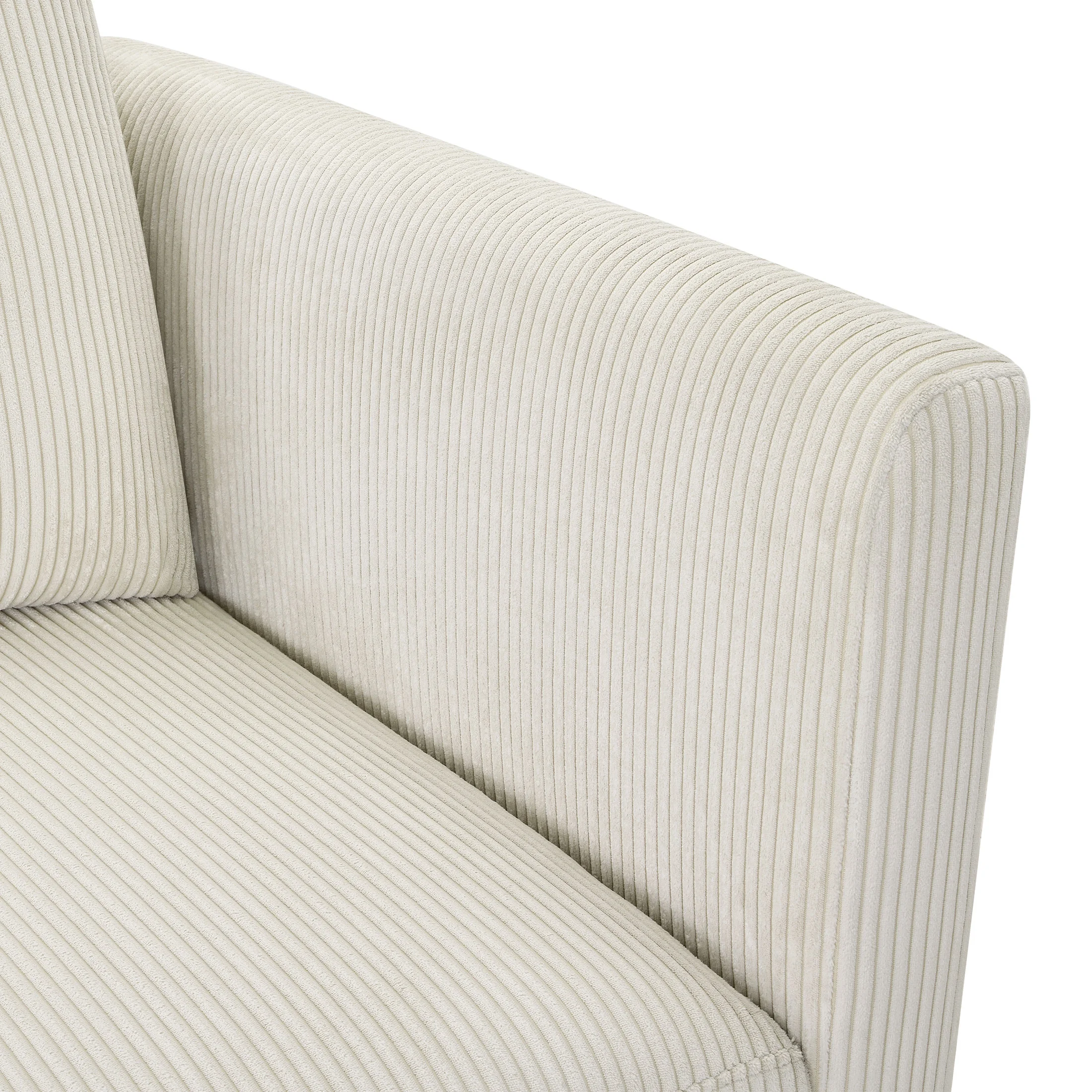 Beautiful Drew Modular Sectional Sofa with Ottoman by Drew Barrymore, Gray Fabric - Image 48