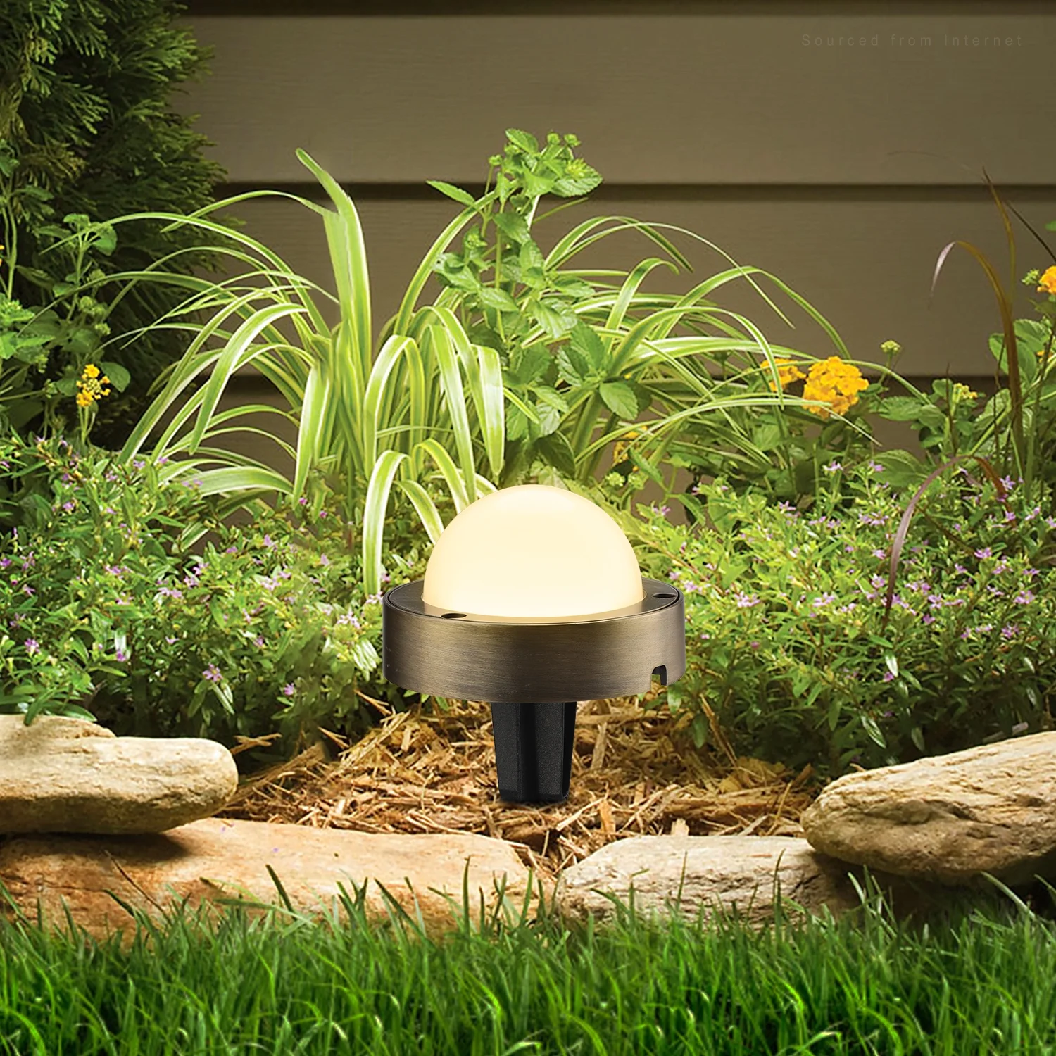 12 Pack LED 12-24V Low Voltage Landscape Lights, 4.5W 360lm Ground Lights, 2700K Soft White