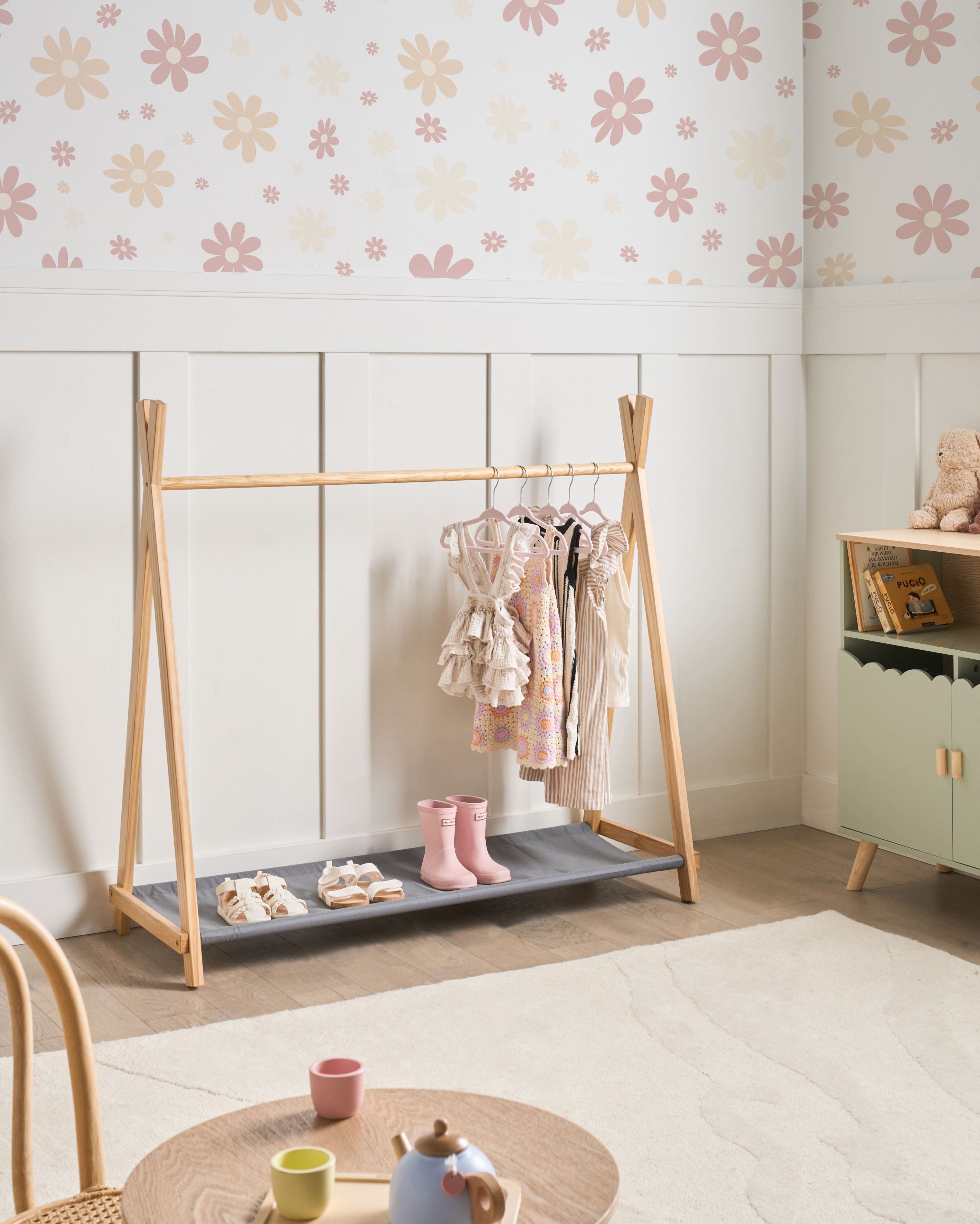 Kids Coat Stand CREE Light Brown