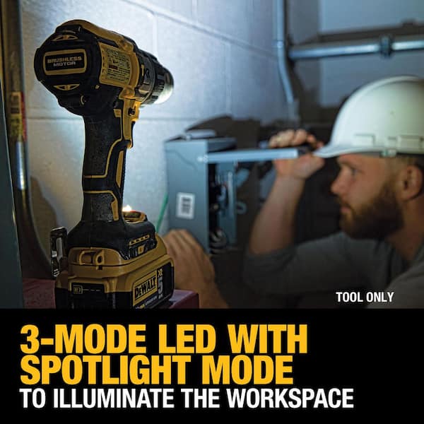 20V MAX XR Cordless Brushless 3-Speed 1/2 in. Hammer Drill (Tool Only) - Image 6