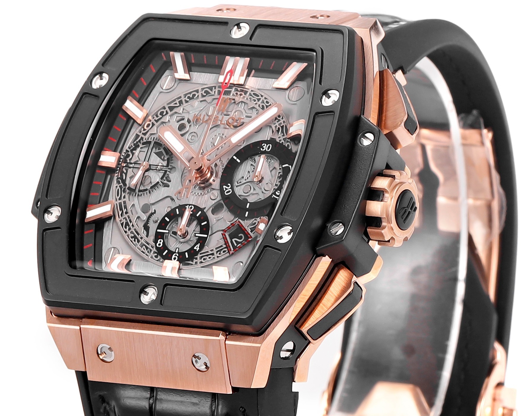 Hublot SPIRIT OF BIG BANG Chronograph, 45 mm Textured rubber strap(1:1 replica) - Top club