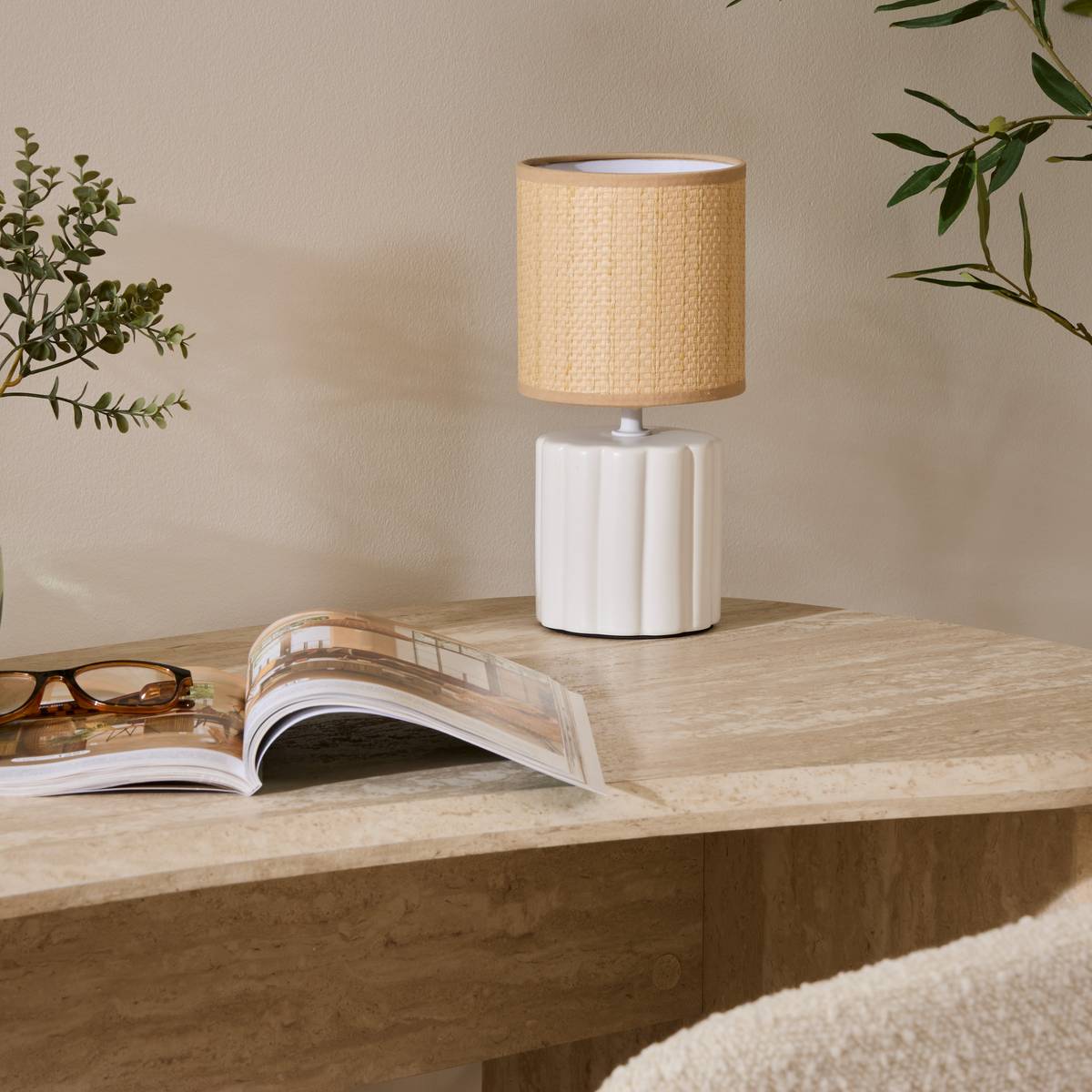 Table Lamp "Tylia" White, H.26.5 cm
