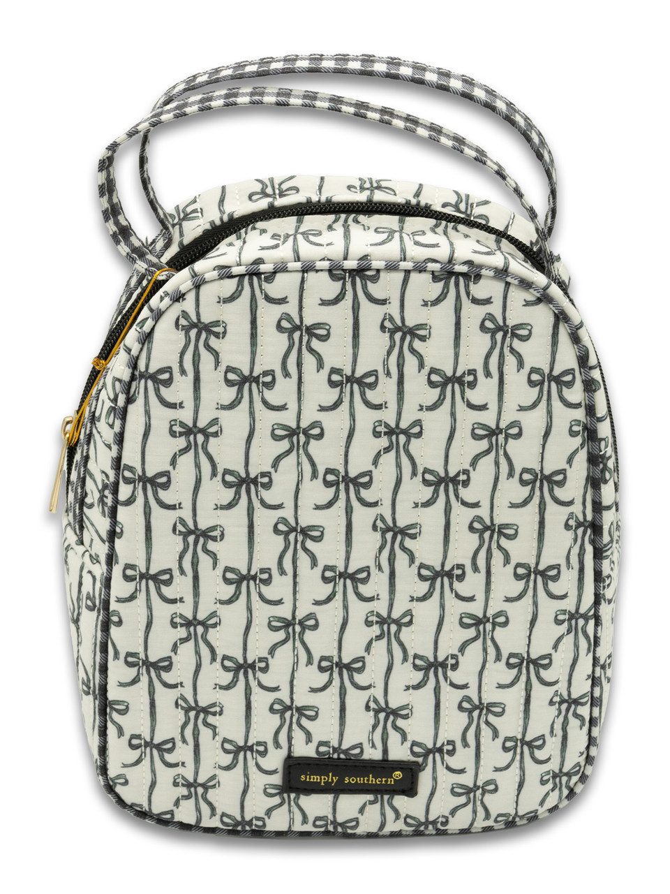 0126-BAG-QLTD-LUNCH-BLKBOW - Simply Southern Outlet