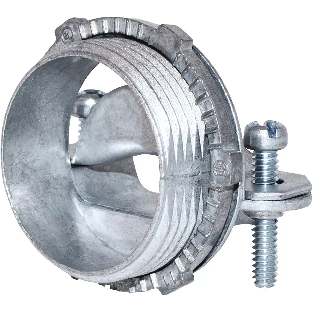 Sigma Engineered Solutions ProConnex 1-1/4 In. Die-Cast Zinc Clamp-on Type NM/SE Cable Connector