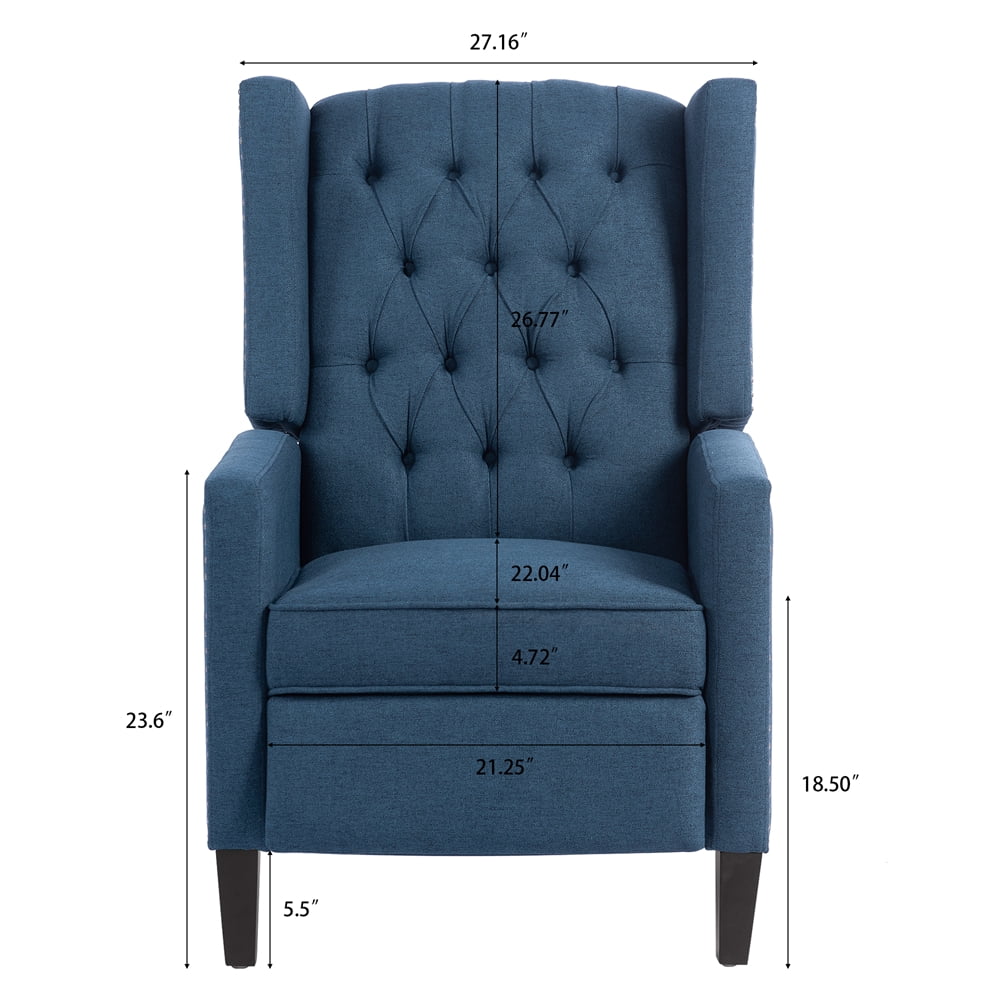 Triple Tree Modern Fabric Foam Wood Solid Print Nailhead Trim Accent Chair, Beige - Image 28