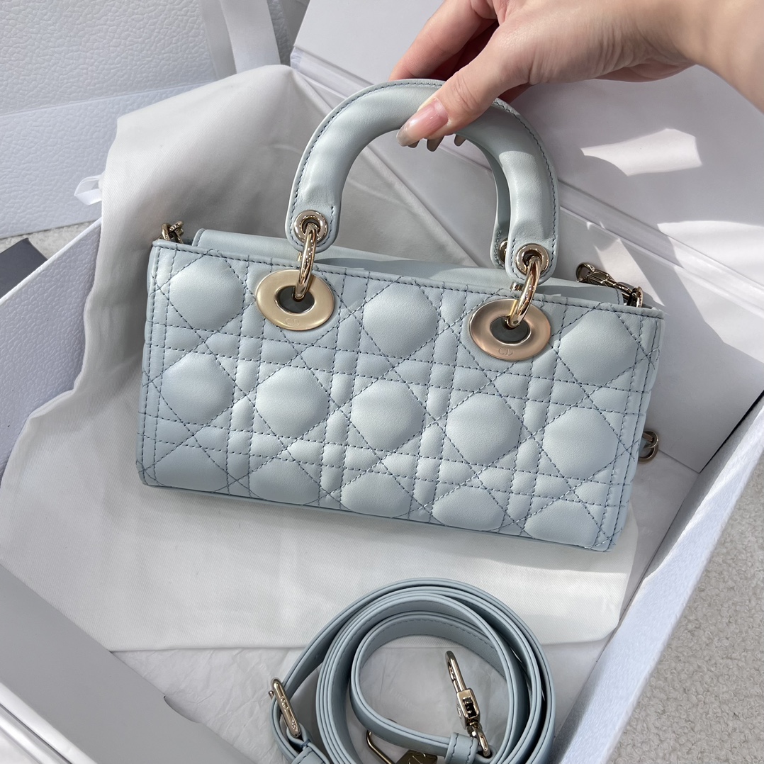 Dior Medium Lady D-Joy Bag Blue For Women 8,7in/22cm1:1High-quality replica