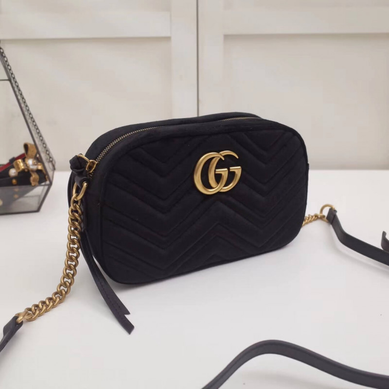 Replica Gucci Gg Marmont Velvet Small Shoulder Bag 4476321:1High-quality replica