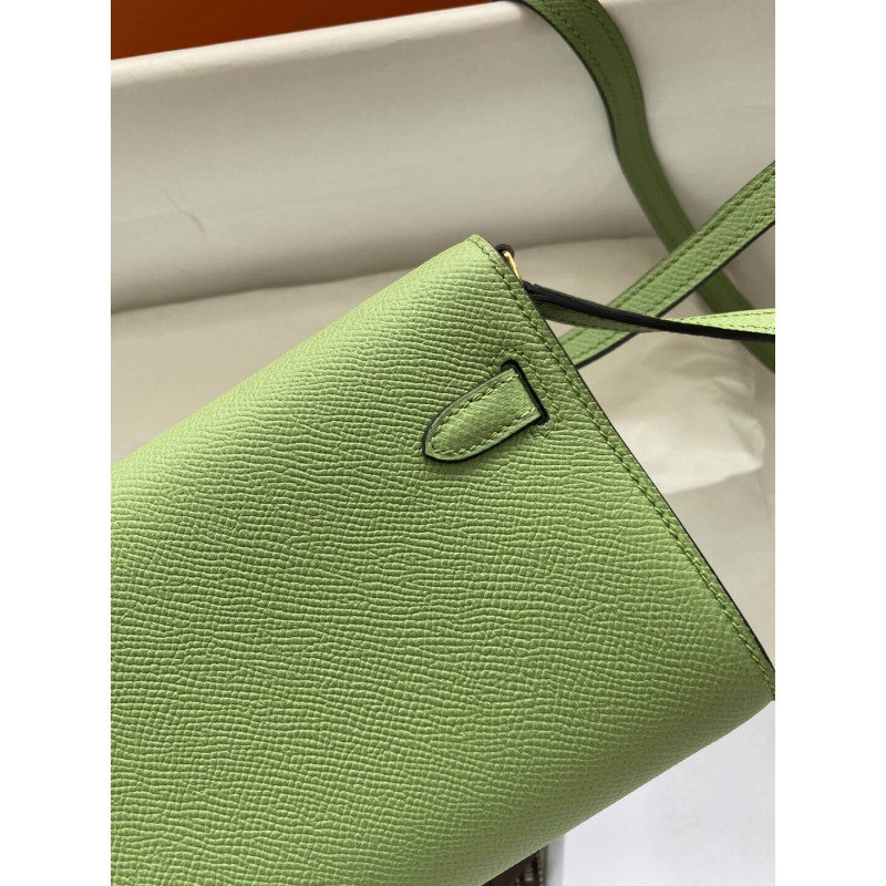 Replica Hermes Kelly Wallet To Go Woc 499041 Green1:1High-quality replica