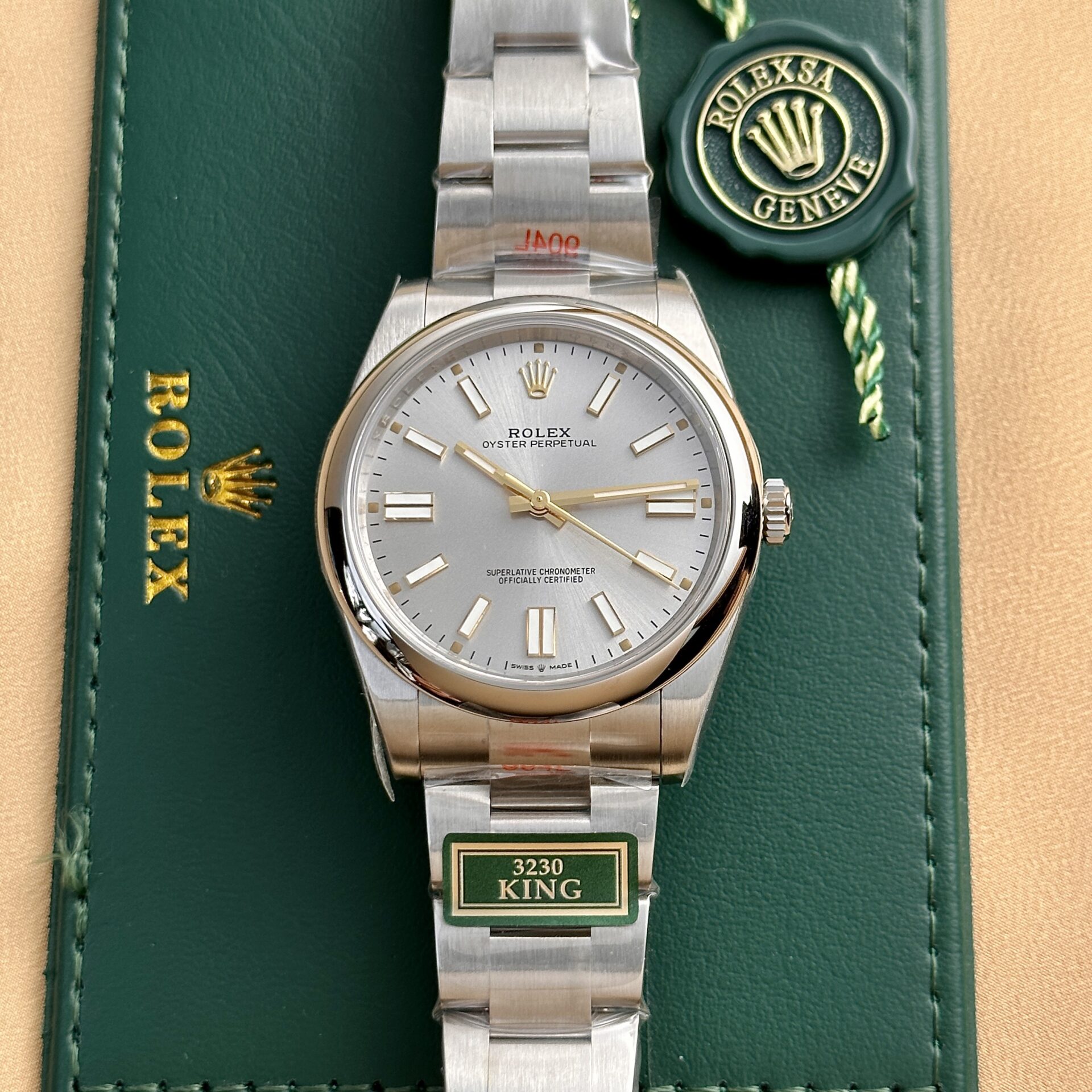 Rolex Oyster Perpetual 124300 Rhodium Dial Replica Watch King Factory 41mm - Top club