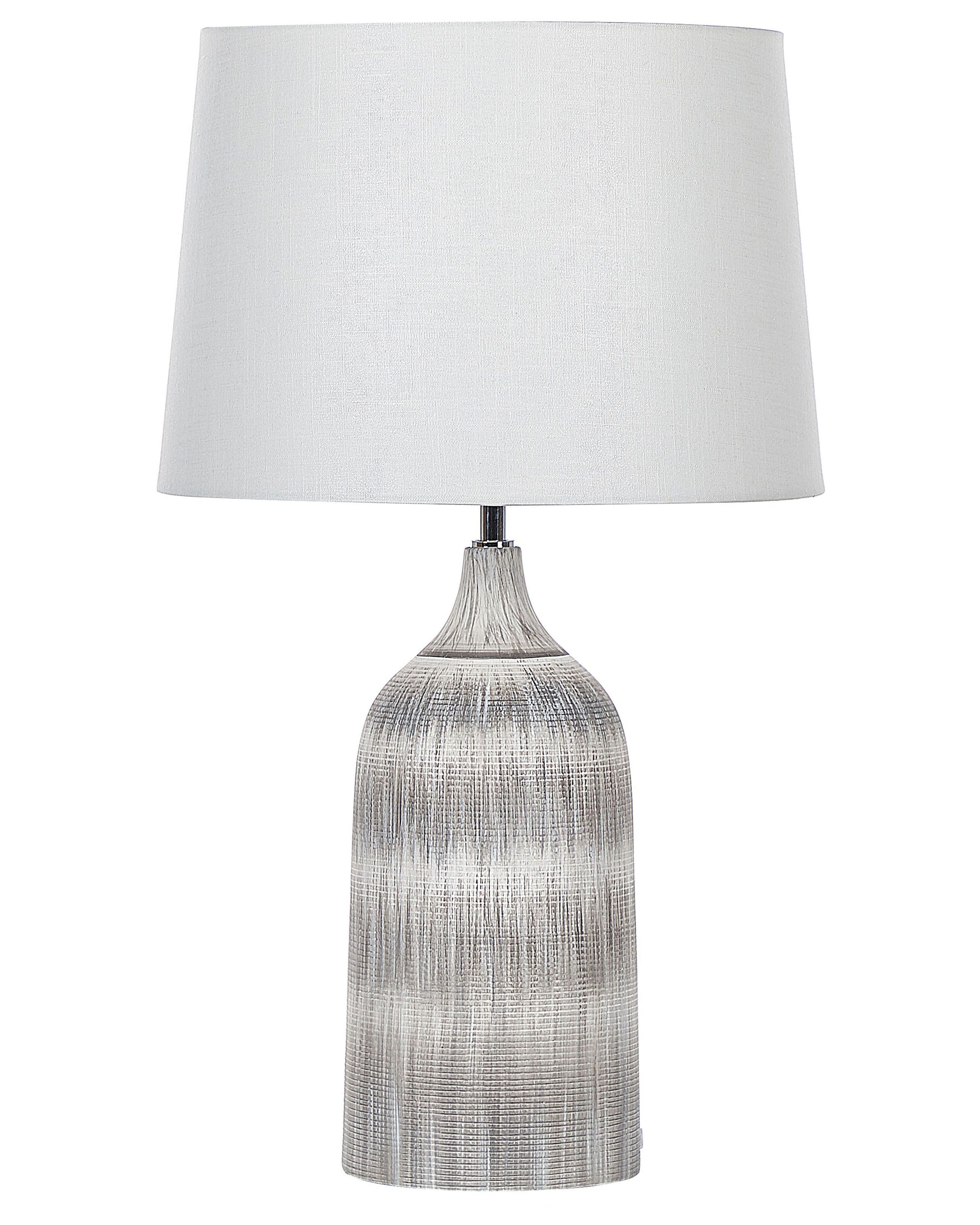 Table Lamp GEORGINA Ceramic Grey
