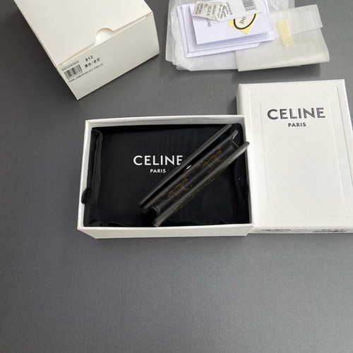 CELINE TRIOMPHE logo printed business card wallet