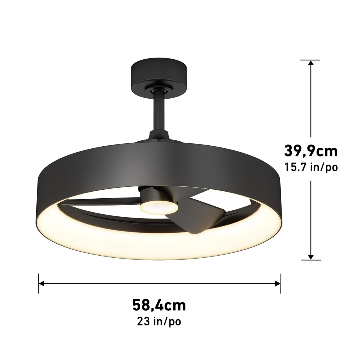 Artika Austin 23' LED Fandelier - Image 6