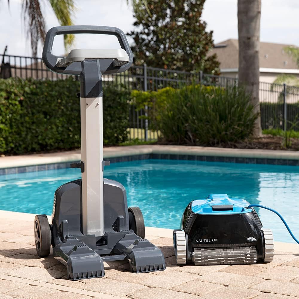 Dolphin Nautilus CC Automatic Robotic Pool Vacuum Cleaner With Caddy For In-Ground Pools Up To 33 FT - Image 2 Dolphin Nautilus CC Automatic Robotic Pool Vacuum Cleaner With Caddy For In-Ground Pools Up To 33 FT - Image 2