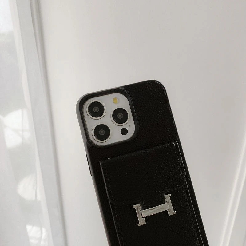 H Card Bag Leather Crossbody iPhone Case - Wholesale & Influencer