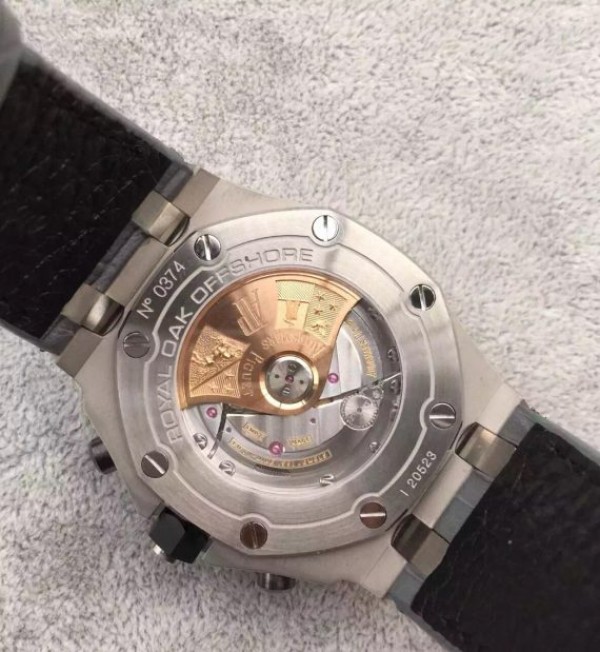 Replica Audemars Piguet JF Royal Oak Offshore Gray Theme Gray Leather Strap A3126 - Top club