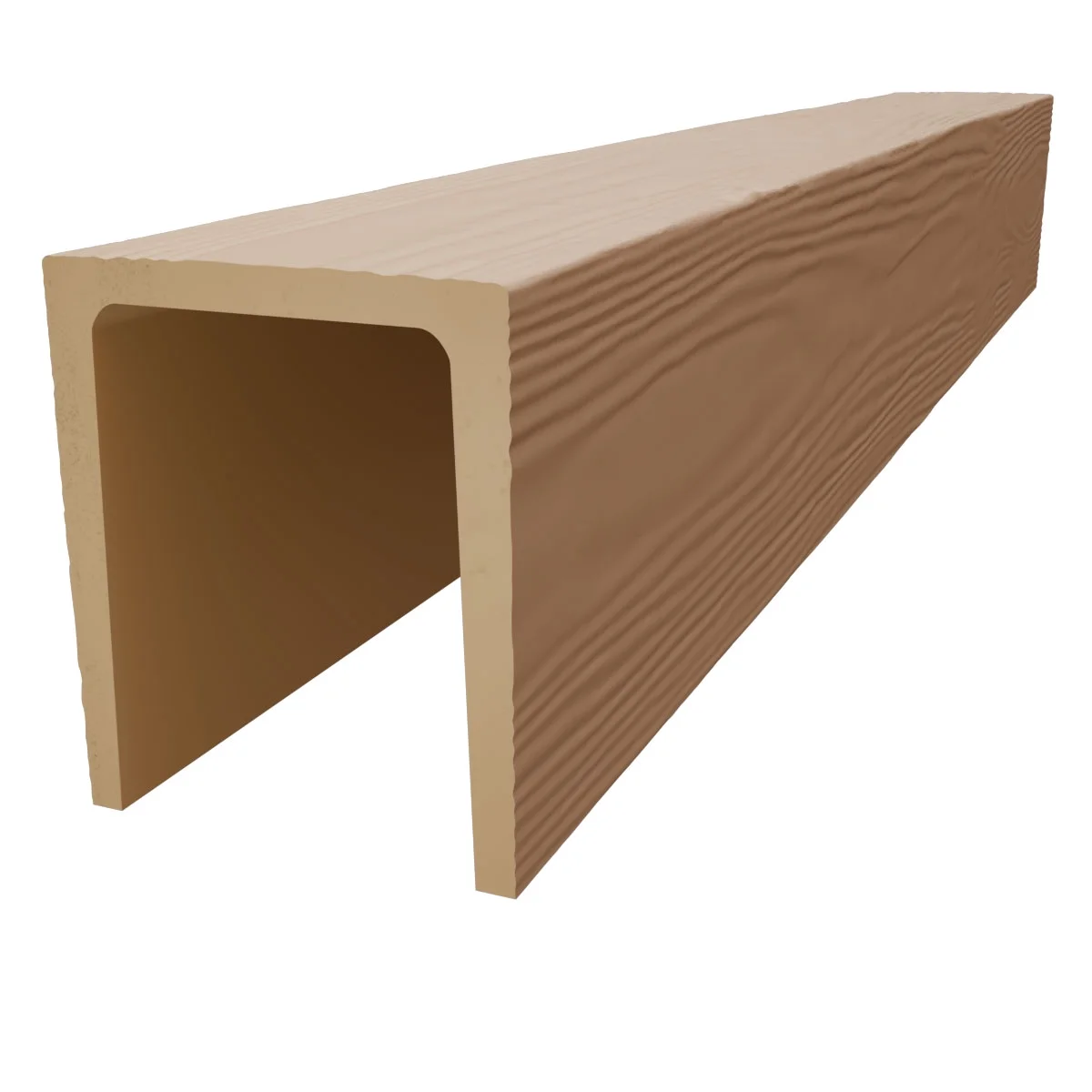 Ekena Millwork 3 1/2"W x 3 1/2"H x 120"L 3-Sided (U-Beam) Mena HeritageTimber Faux Wood Ceiling Beam, Kona Brown - Image 29