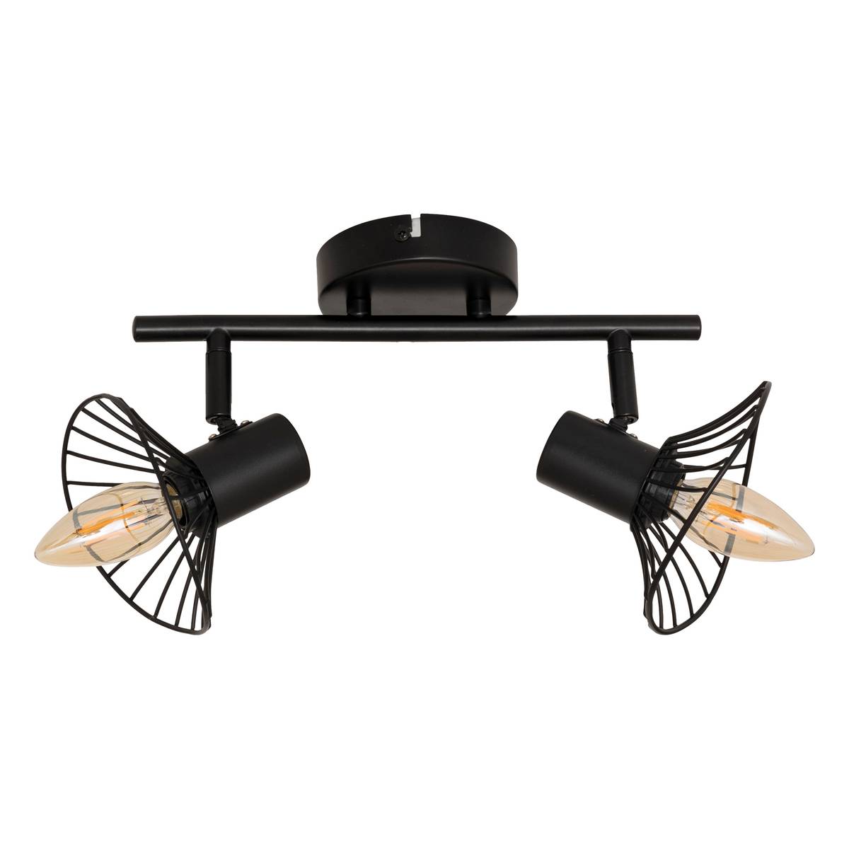 Wall/Ceiling Light "Adelia" Black, 28x12.5 cm