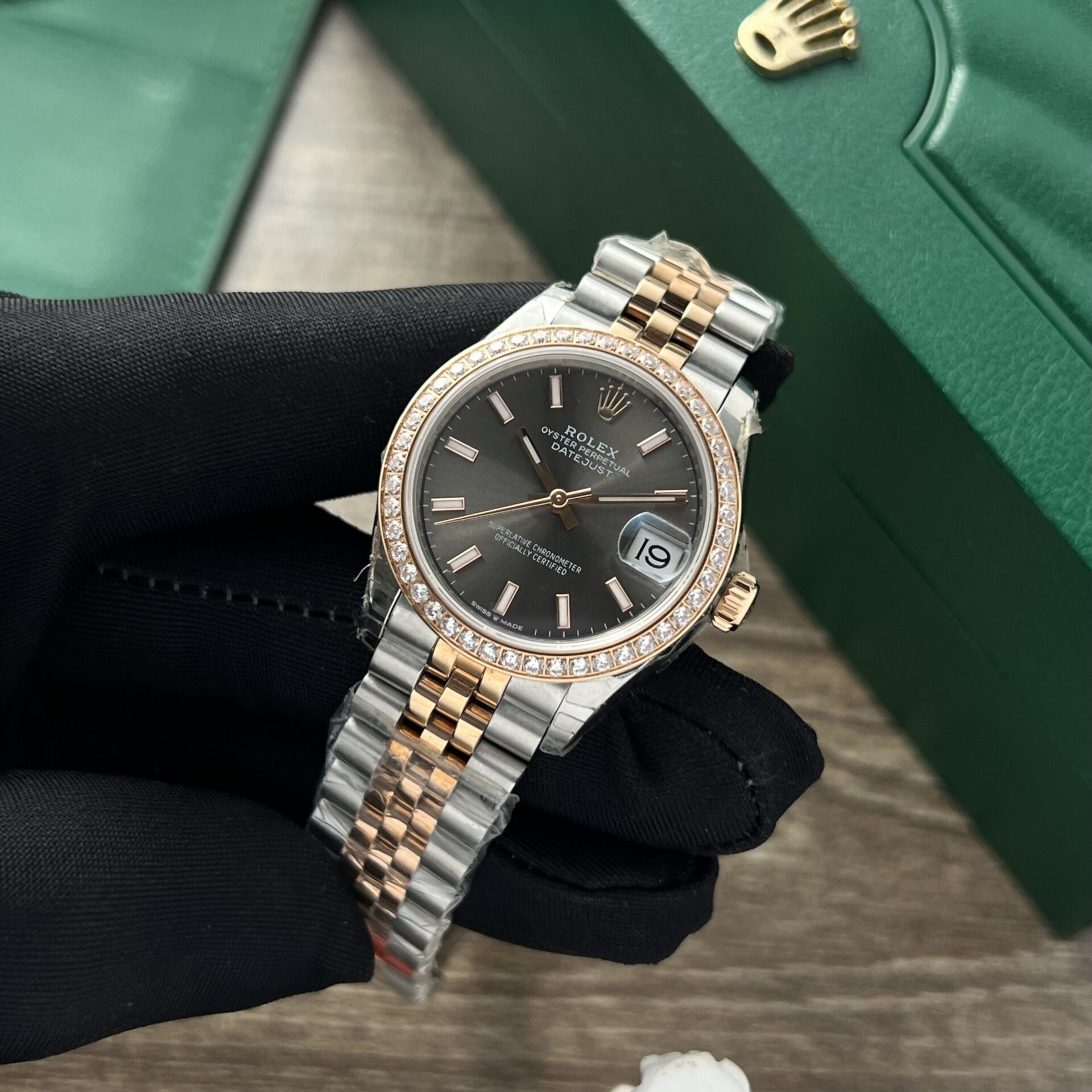 Rolex Datejust Fake Watches Womens Black Dial 31mm - Top club