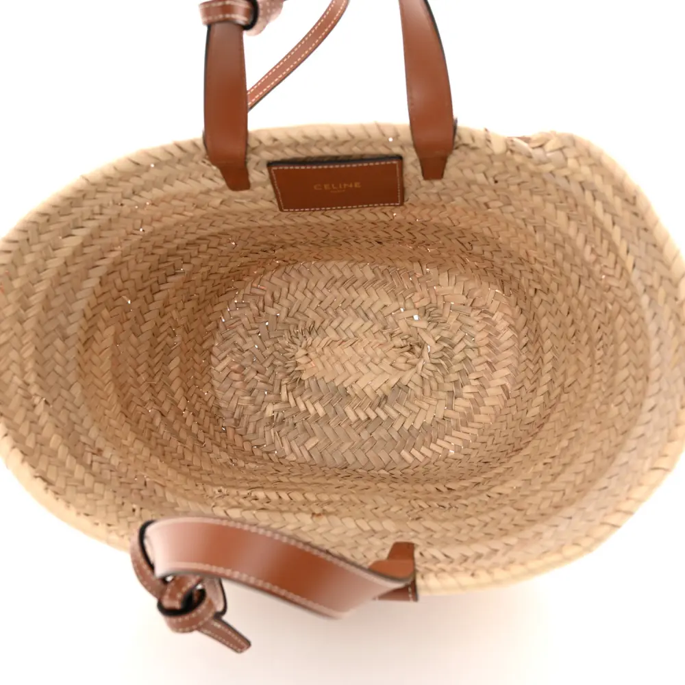 High-Quality Celine Replica Handbag – Raffia & Calfskin Leather1:1High-quality replica