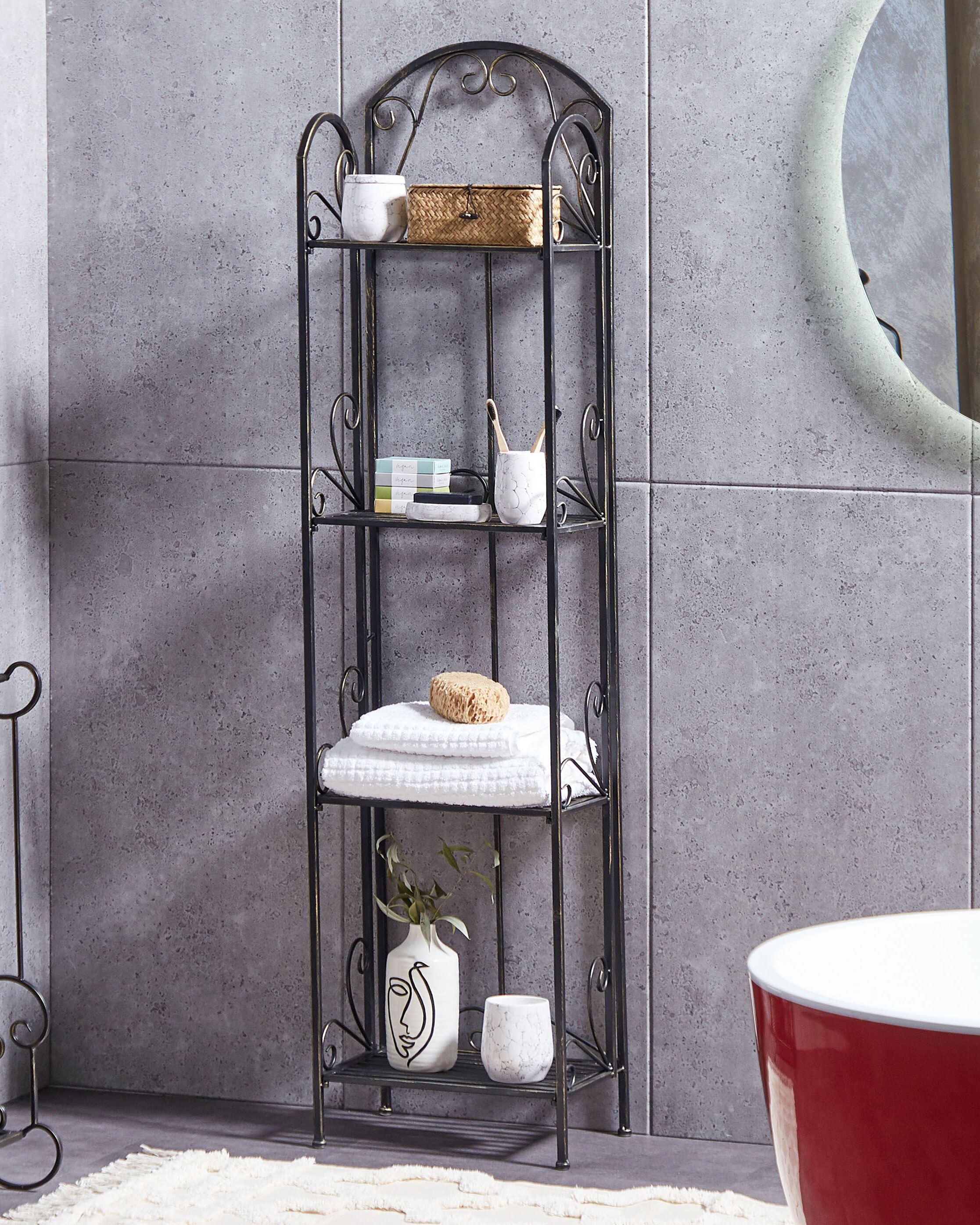 Shelving Unit VALDIVIA Metal Black