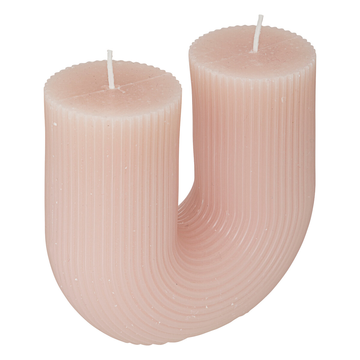 U-shaped candle "Demi" Pink, 400g