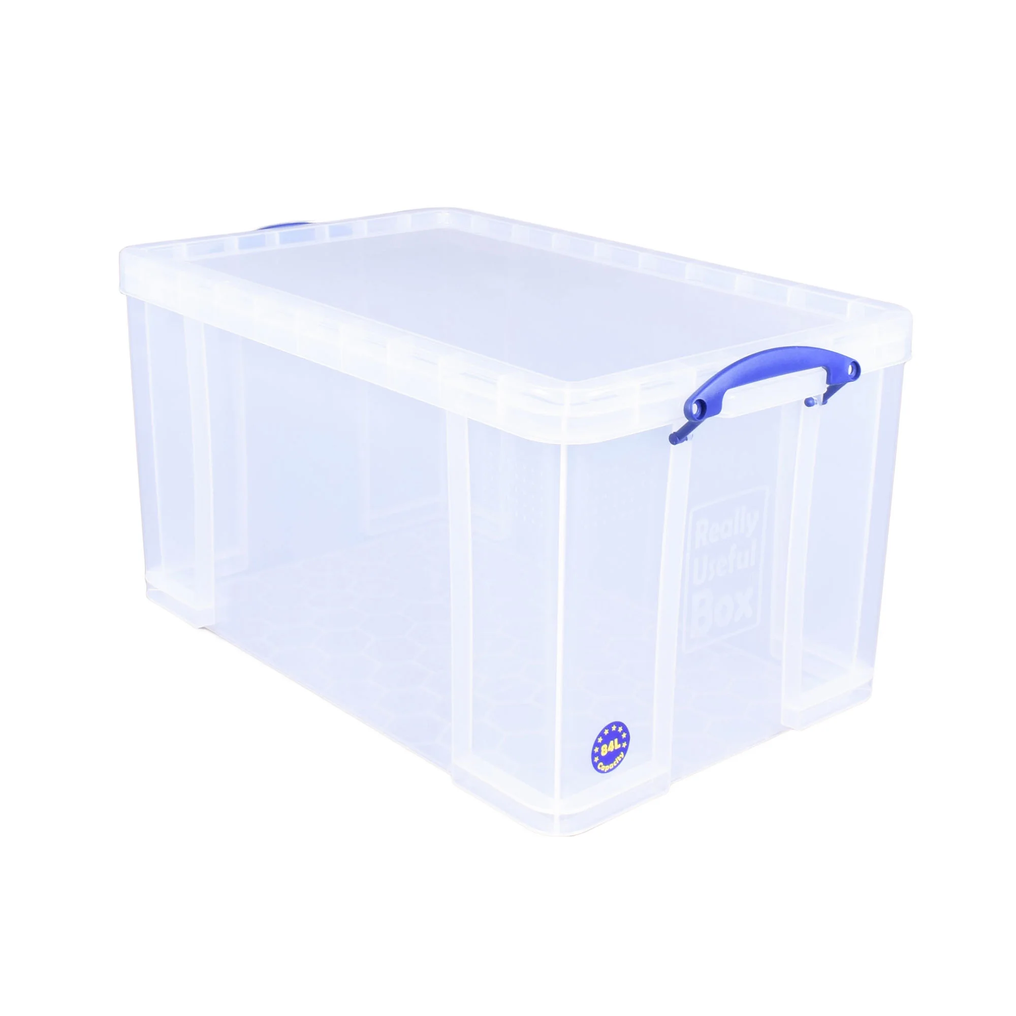 Really Useful Box 84L Storage Bin w/Snap Lid & Clip Lock Handle, 2 Pack, - Image 2