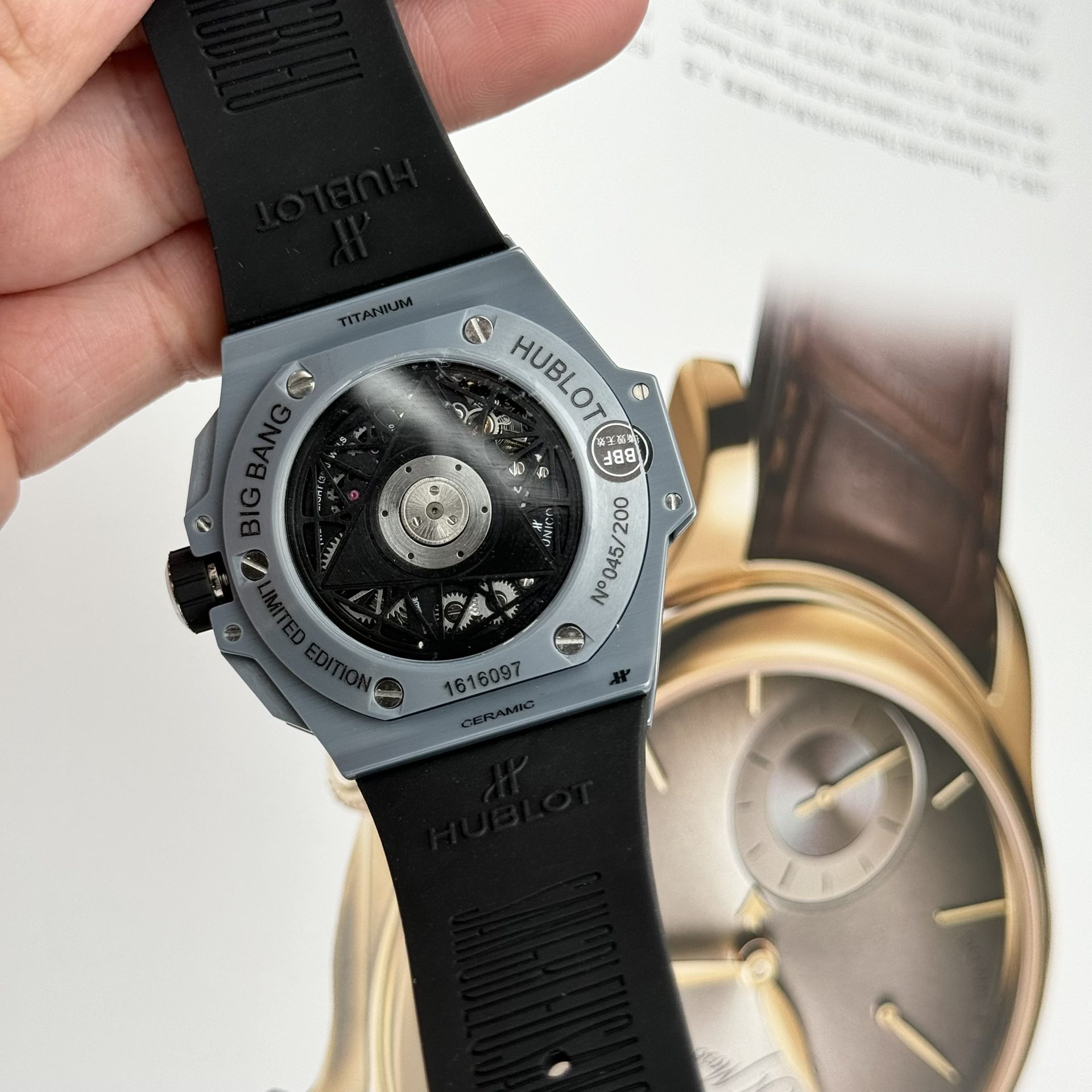 Hublot Best Replica Watch Big Bang Sang Bleu II Gray Ceramic BBF 45mm - Top club
