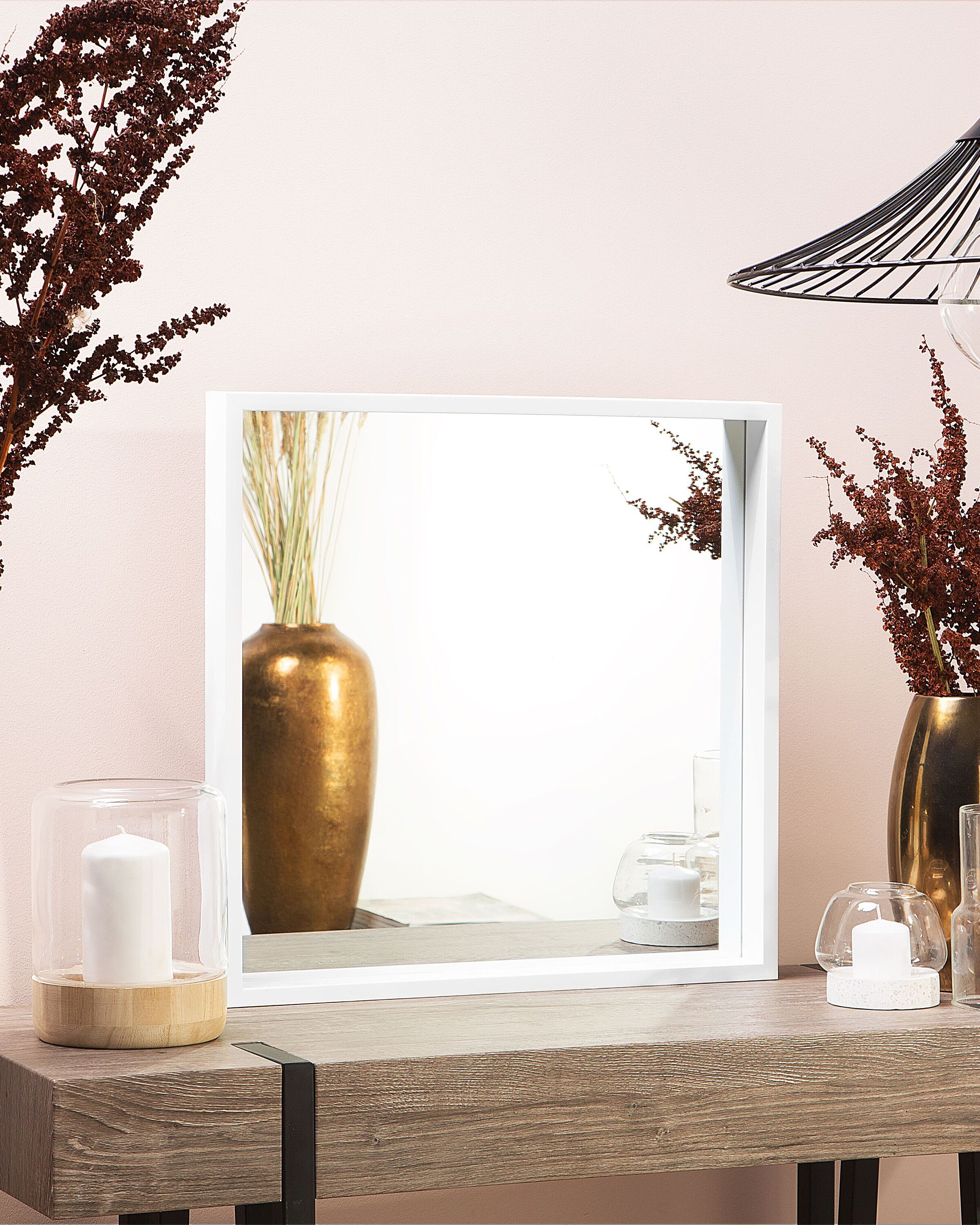 Wall Mirror BRIGNOLES 50 cm 50 cm White