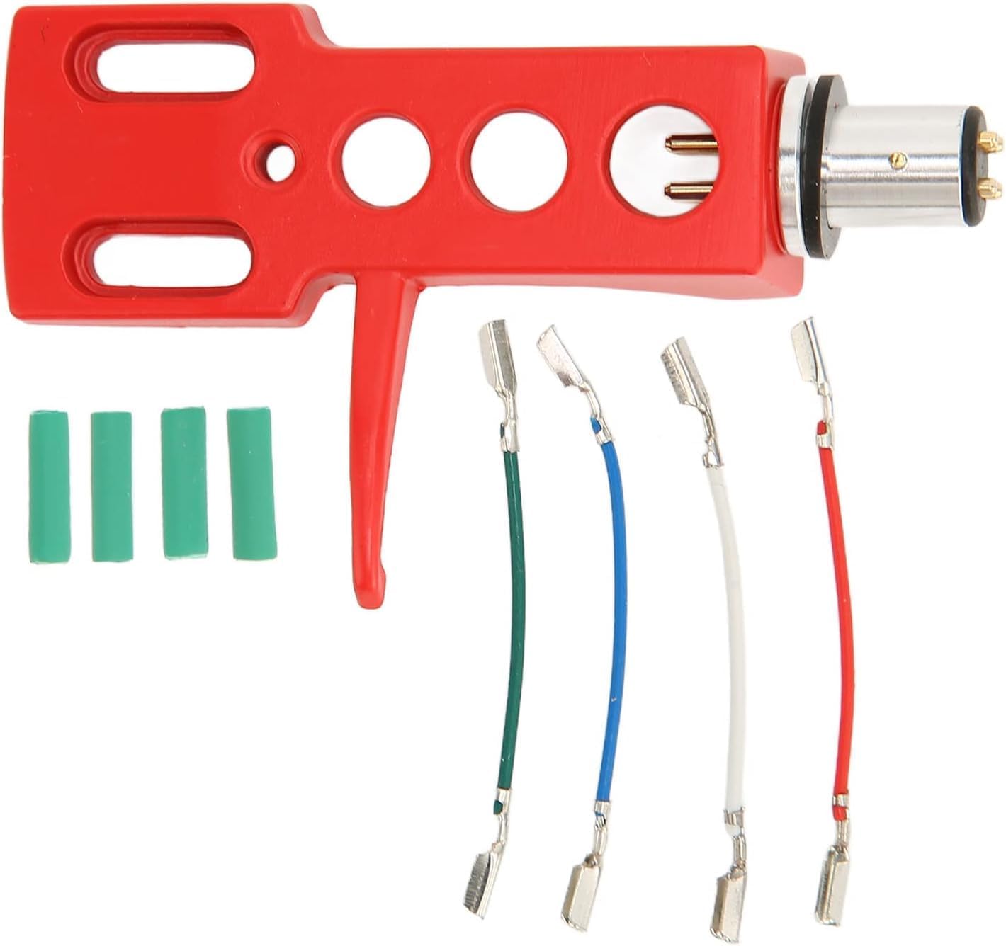 Generic Turntable Headshell, Universal LP Turntable Phono Headshell Cartridge Replacement with 4 Leadwires
