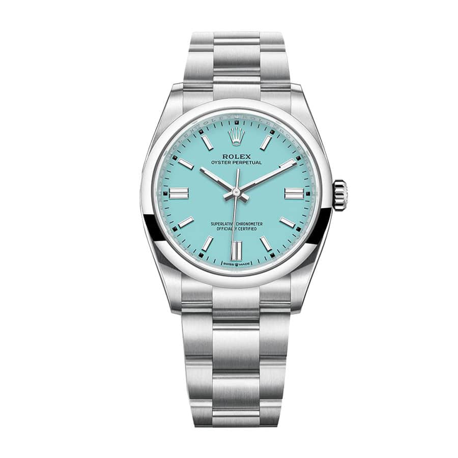 Rolex Oyster Perpetual Aqua Dial 126000 Replica - Elite Watch Atelier