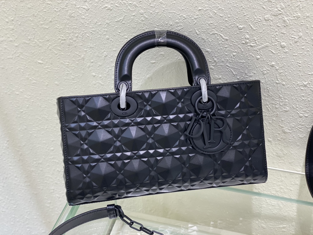 Medium Lady D-joy Bag White/Grey/Beige/Black For Women 10in/26cm M0540ONGE_M0301:1High-quality replica