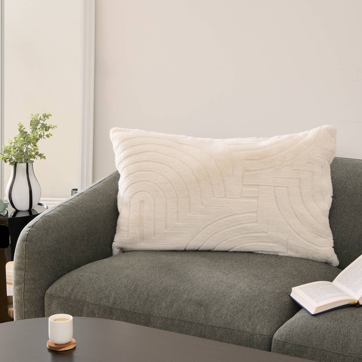 Cushion "Arka" Ivory, 80x50 cm