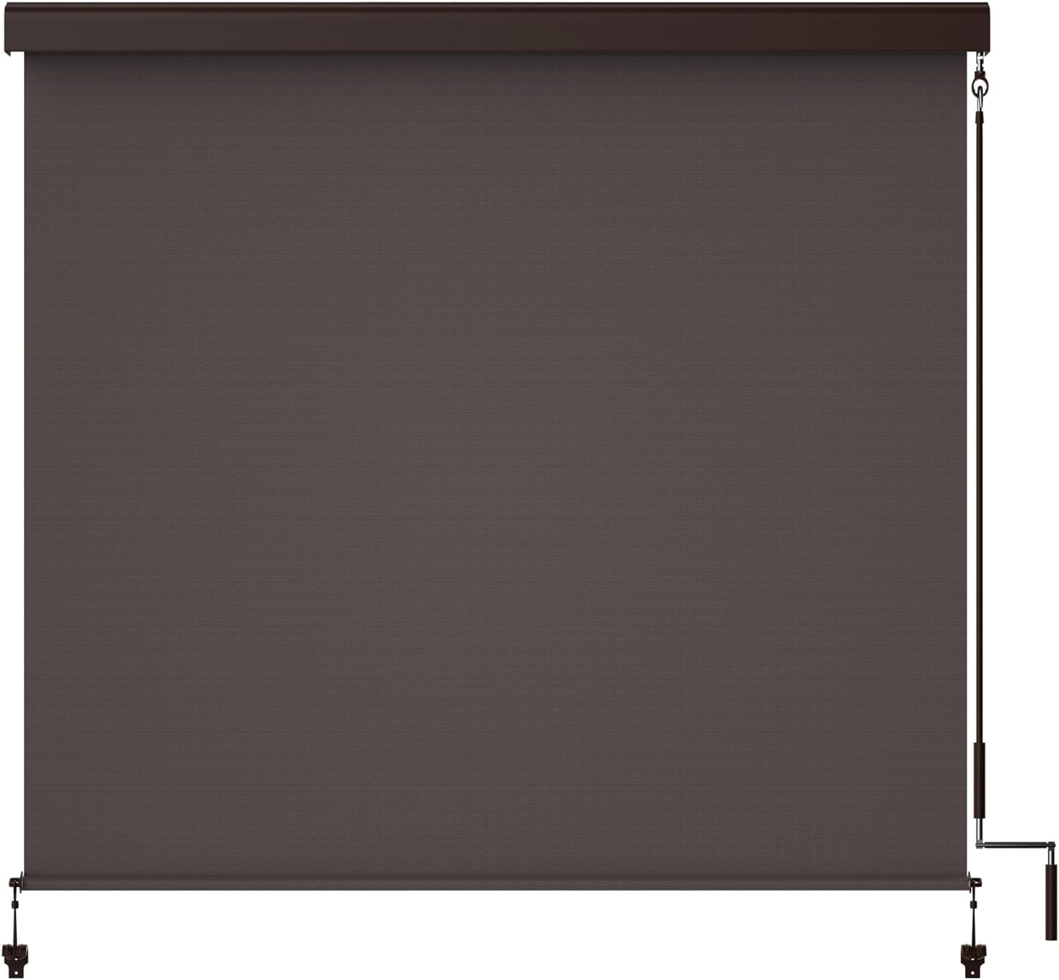 Superjoe Outdoor Roller Shade for Patio, Cordless Blackout Waterproof Blind, UV Block, 4'L x 6'W - Image 14