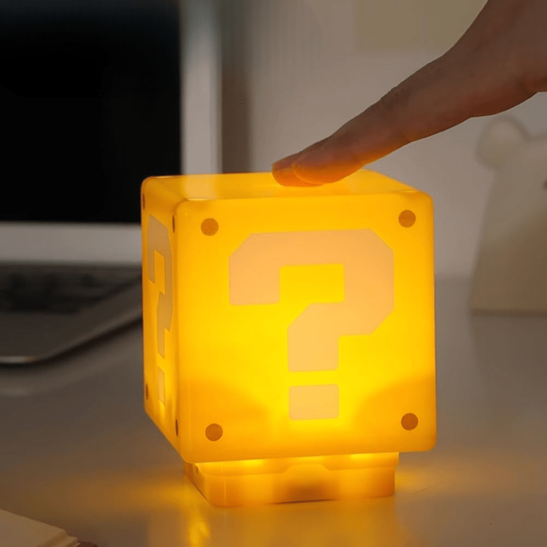 MarioLicht – Speelse Vraagteken Bureaulamp voor Kinderen & Gamers