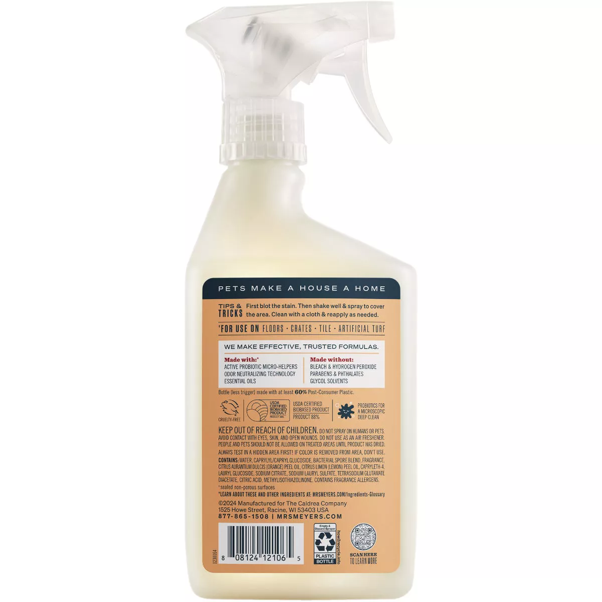 Mrs. Meyer's Clean Day 16 Oz. Orange Blossom Pet Multi-Surface Cleaner