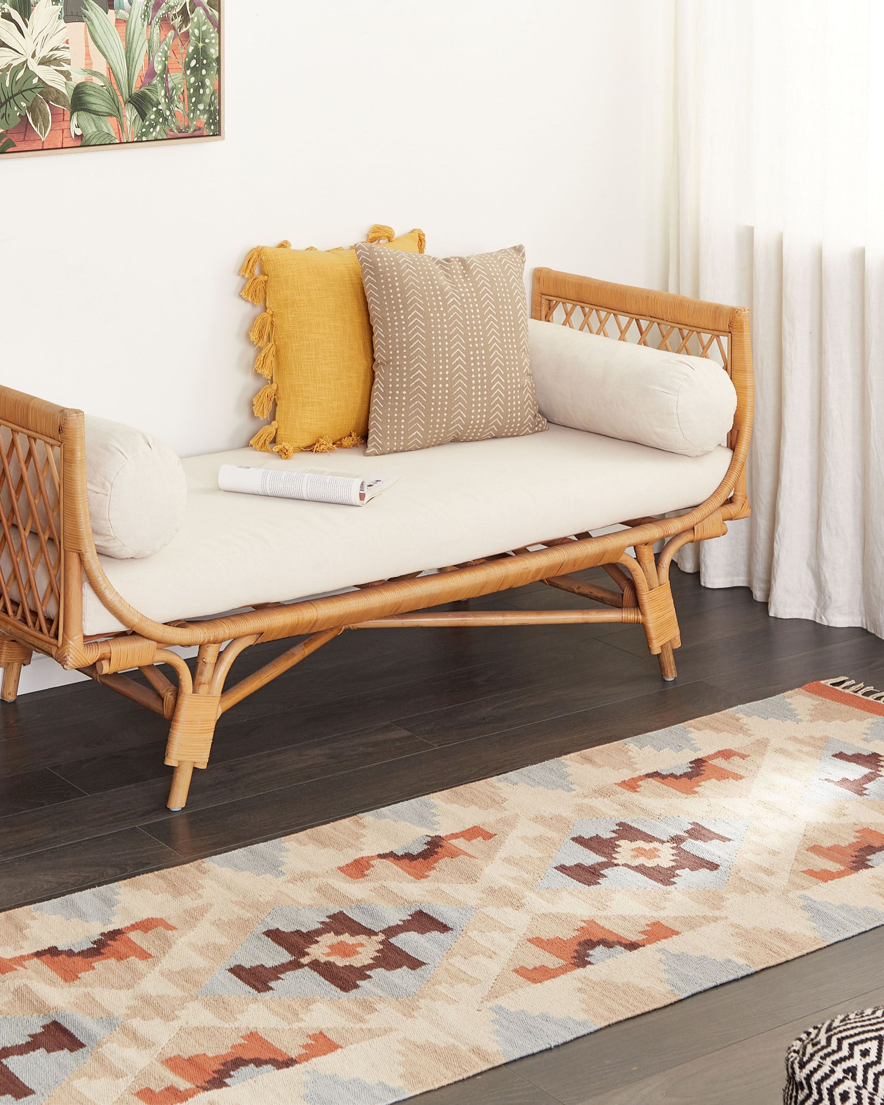 Rug DILIJAN Multicolour 80 x 300 cm Cotton Kilim