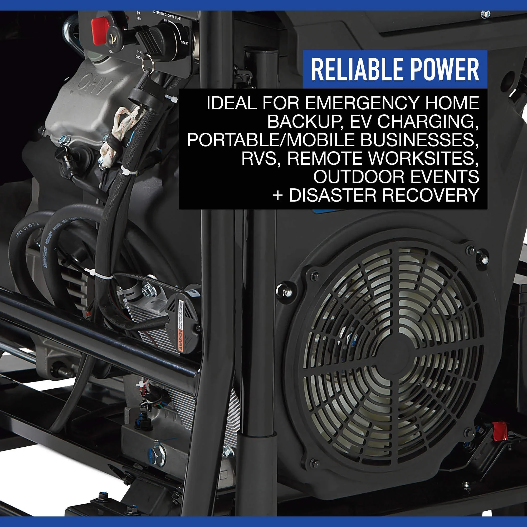 Powerhorse Portable Generator, 27,000 Surge Watts, 18,000 Rated Watts, 120/240V, Dual Fuel, Electric Start, CO Shutdown - Image 4 Powerhorse Portable Generator, 27,000 Surge Watts, 18,000 Rated Watts, 120/240V, Dual Fuel, Electric Start, CO Shutdown - Image 4