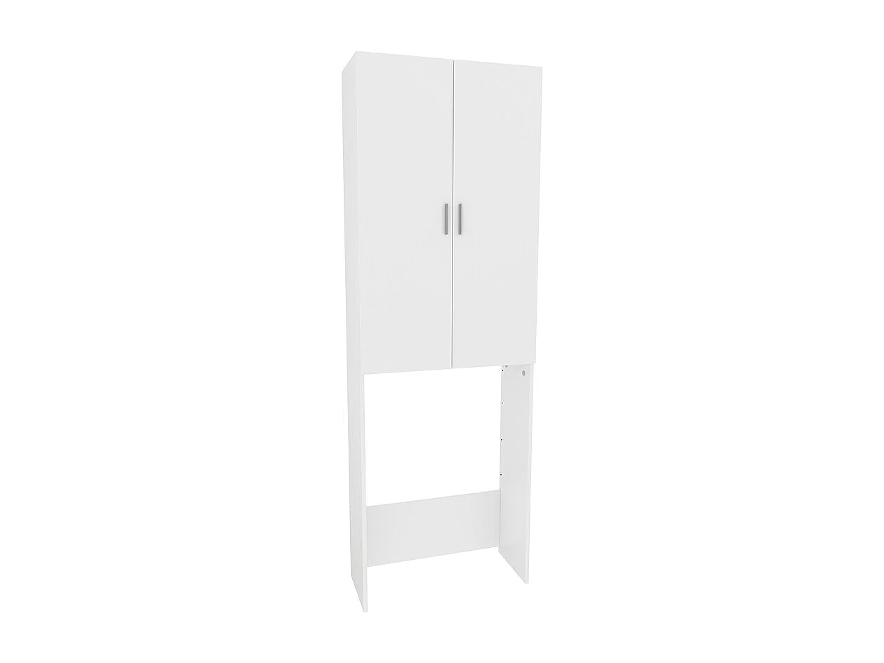 Meuble de machine à laver blanc 64x26x190 martha
