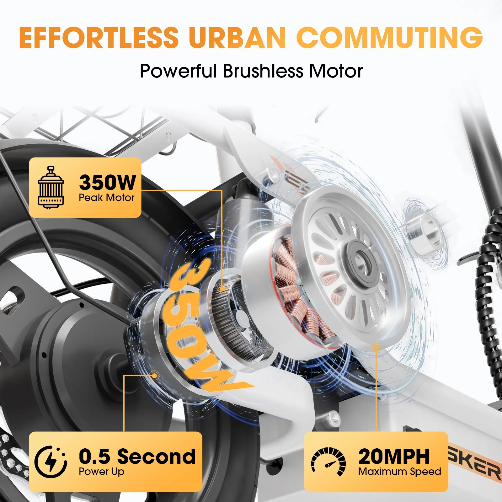 Skeri Electric Scooter with Seat for Adult and Basket, 14 Inch Tire Electric Scooter with Dual Shock Absorbers, 350W Motor with 25-Mile Range, Speed Up to 20 MPH (Gen 2.0) - Image 34
