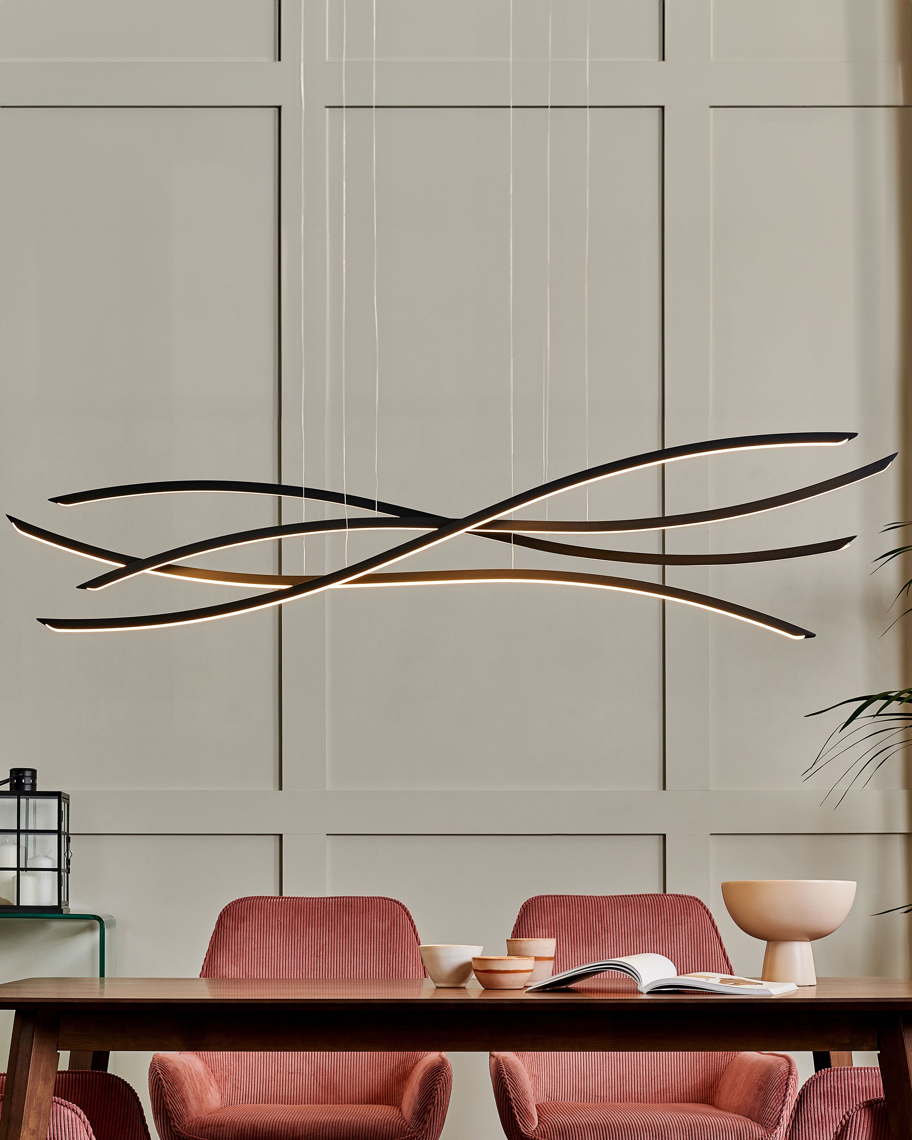 LED Pendant Lamp CALAO Metal Black